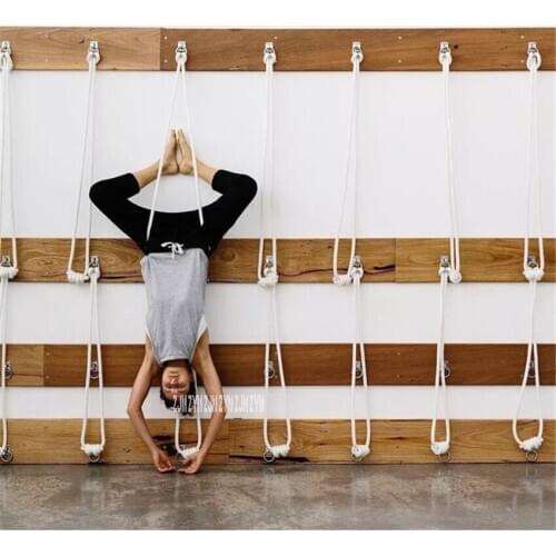 Yoga Anti-Gravity Wall Rope Sling Home Yoga Professional Auxiliary Lanyard Hanging Belt Handstand Rope Indoor Fitness Equipment