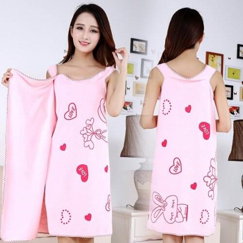 Sexy Women Fast Drying Bath Skirt Rabbit Wearable Bath Towel SPA Wrap Body Beach Bathroom Bathrobe 80x135cm Beach Towel