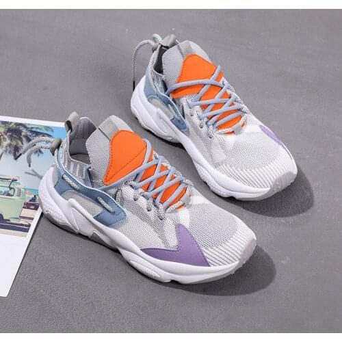 2021 Women Shoes Spring Female Casual Chunky Sneakers Sports Running Trainers Fashion All Match Brand Colorful Sock Breathable