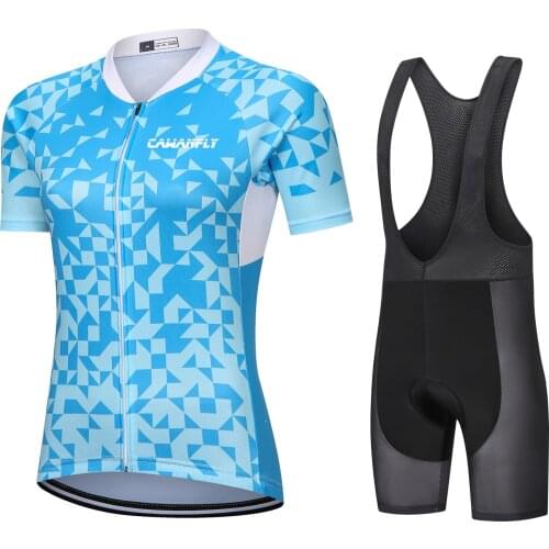2021 Womens Cycling Jersey Set Cycling Clothing Road Bike Shirts Race Suit Bicycle Shorts Maillot