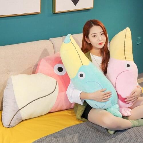 80/100/120CM 1PC Cute Pink Flamingo Simulation Bird Plush Toy Girl Birthday Gift Home Decoration Valentines Day Gifts For Girls