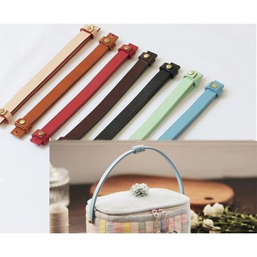 1 PC DIY Bag Accessories Short Bag Belt Adjustable Bag Strap Parts Hand Made Woven Patchwork Kit Cosmetic Bag Genuine Leather