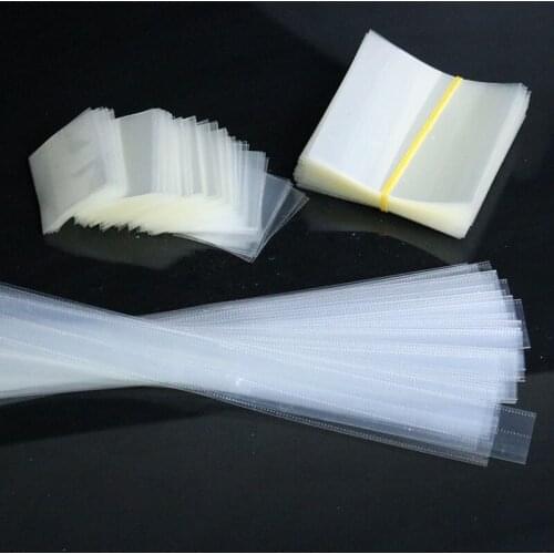 2018 400pcs/pack Pvc Transparant Heat Shrink Bands For Bottles Caps, Jar Mouth/cap Diameter 42mm H 34mm Laid Flat Width 68mm