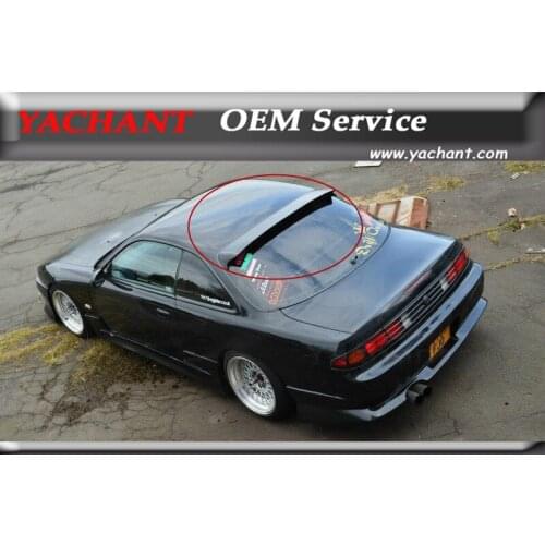 Car-Styling Carbon Fiber Rear Roof Spoiler Fit For 1995-1998 S14 S14A Silvia Zenki Kouki DM Style Roof Spoiler Wing