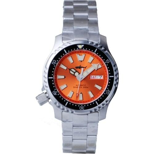 Mens automatic watches,diver watch for men HEIMDALLR mens mechanical wristwatch 20ATM waterproof luminous sport clock sapphire