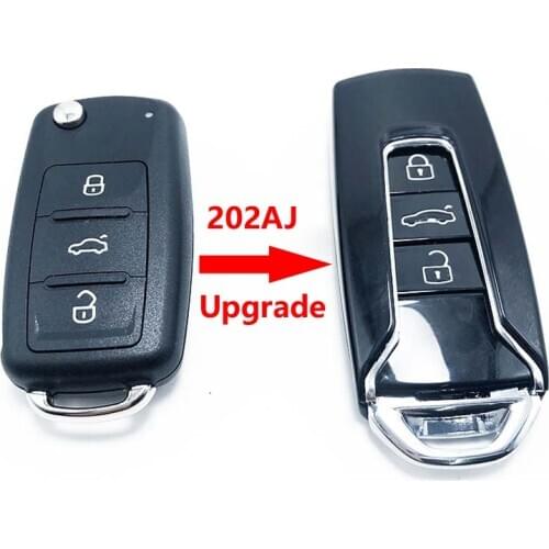 Car Modified Keyless Remote Key Shell for VW Golf Jetta Tiguan Polo EOS for Skoda Octavia Superb Yeti Fabia 202AJ Smart Key Case