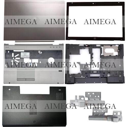 NEW For HP EliteBook 8560P 8570P Laptop LCD Back Cover/Front Bezel/Hinges/Palmrest/Bottom Case/HDD cover 641201-001 641207-001