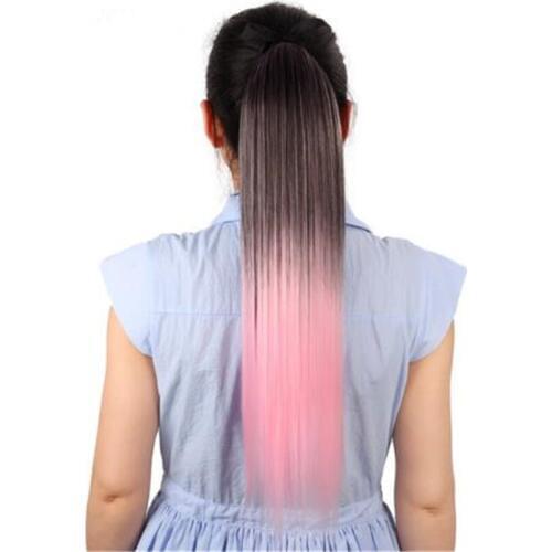 52-56cm Length Long Straight Ombre Ponytail Hair Clip Women False Hair Ponytails Fashion Newest Design Fashion Hairpiece 1PC
