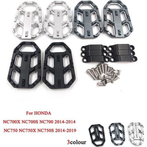 For HONDA NC750 NC750X NC750S 2014-2018Motorcycle CNC Wide Extra Large Foot Pegs Footpegs Footrests Pedal Enlarger Support NC750