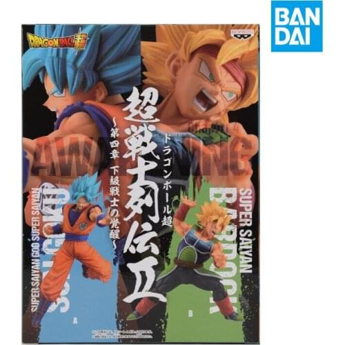 Bandai Dragon Ball Z Anime Figure Super Saiyan God Kakarotto Genuine Model Collection Decoration Children Toys