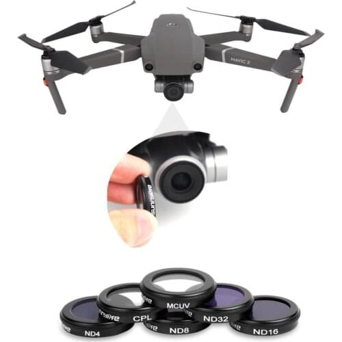 Sunnylife 2 Zoom Camera Lens Filter CPL MCUV Filters ND4 8 16 32 ND Filter for DJI Mavic 2 Zoom Drone Parts Accessory