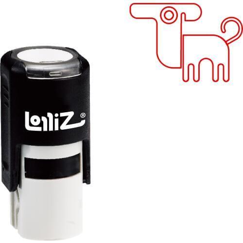 LolliZ Biomorphic Animal Symbol Series Design #71 Self-Inking Rubber Stamp