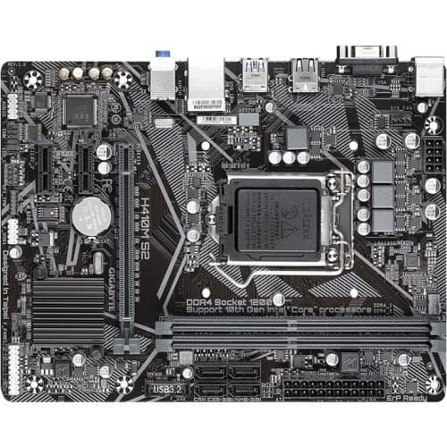 H410M S2 motherboard supports tenth generation CPUG5900 I3-10100/10400/10500
