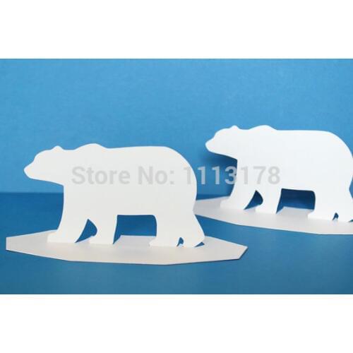 Polar Bear on Ice Cap Place cards Set