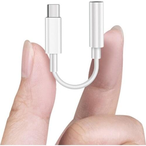 Type C 3.5 Jack Earphone USB C to 3.5mm AUX Headphones Adapter Audio cable