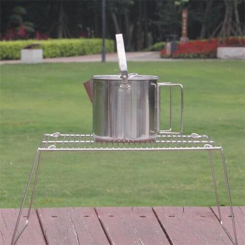 304 Stainless Steel Foldable Stove Stand Rack Camping Pot Holder