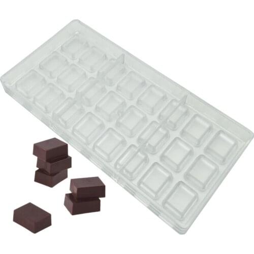 Rectangle Chocolate Mold Polycarbonate Cuboid Candy Mould Baking Tools