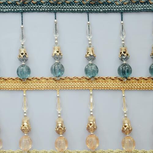 Curtain lace accessories beads European hanging beads crow Polyester silk multi-standard beads lace