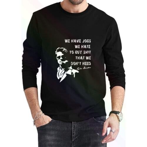 Tyler Durden inspired project mayhem charcoal T-Shirt 2021 Newest Summer Mens Long Sleeve Popular Tees Shirt Tops Novel Unisex