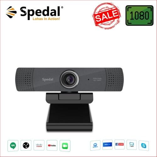 Spedal C830 Full HD 1080P Live Streaming Web Camera Built-in Microphone 【Include Software】 USB Webcam for Desktop Laptop Meeting