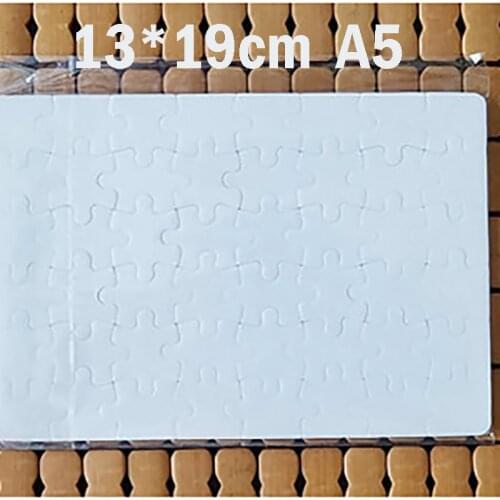 10pcs Jigsaw Puzzles A5 Sublimation Blanks Puzzles DIY Gift Heat Transfer Printing Craft Sublimation Blank Puzzles
