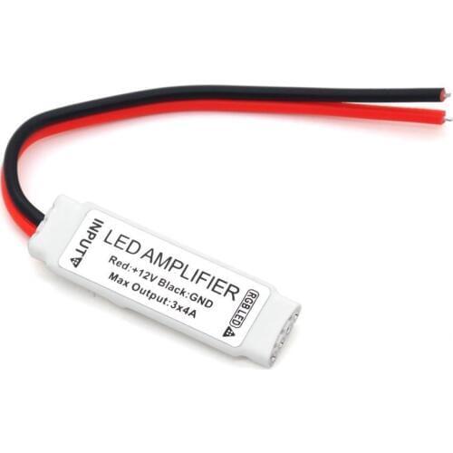 10pcs DC12V LED RGB Amplifier Controller 5pcs 1pcs 3x4A 3 Channels Extend RGB Signal Control For 3528 5050 RGB LED Strip Tape