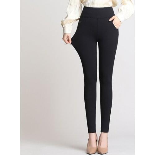 2020 Women Autumn New High Waist Black Leggings Skinny Slim Elastic Pencil Pants Sport Sexy Legging Magic Pants