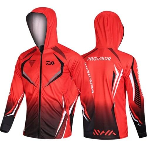 2022 2022 Famous Brand Men Daiwa Sports Fishing Outdoor Mesh Breathable Hood Mens Fishing Clothes Dawa New White Fishing Jersey