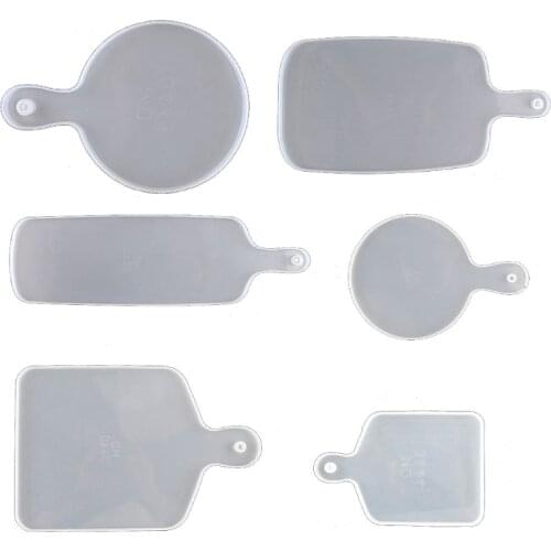 6Pcs Resin Silicone Tray Molds Large Serving Handle Board Epoxy Resin DIY Mould A0NF