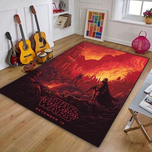80x160cm Star Wars Kids Playmat Carpets for Living Room Thicker Bedroom Decor Rugs Soft Decoration Salon Floor Mat Anti Slip