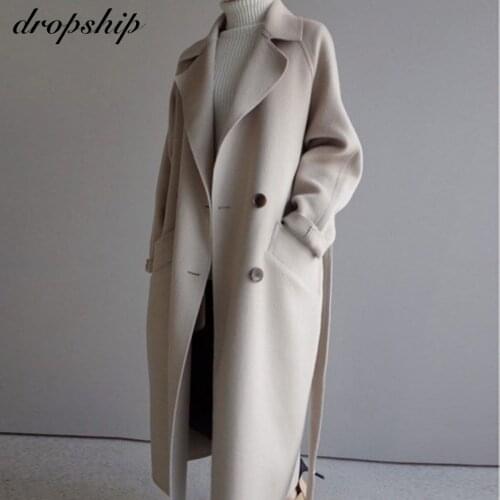 ADRAVETH Womens Camel Coats