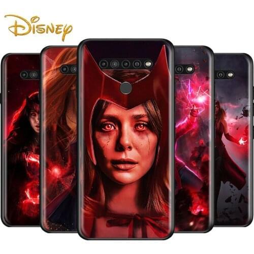 Scarlet Witch Marvel for LG G8 G8S G8X V30 V35 V40 V50 V60 ThinQ Q60 K40 K50 K51 K61 K71 K92 K62 Soft Black Phone Case