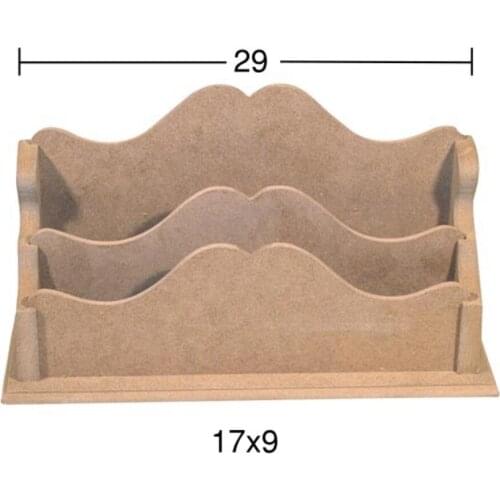 F776 Evraklık, Raw Wood Mdf Document Box