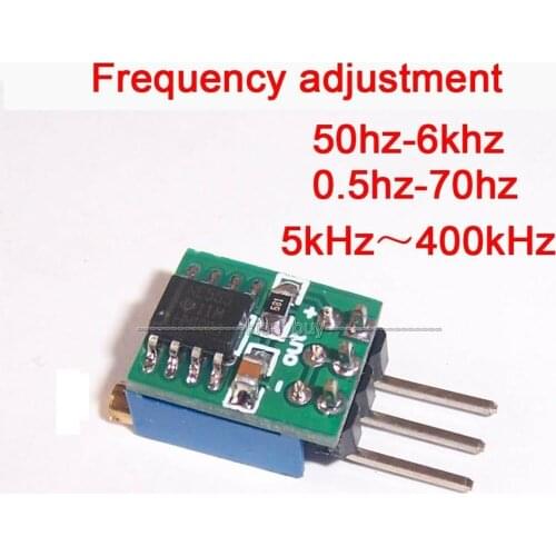 0.5Hz-250kHz NE555 square wave output module oscillator adjustable frequency pulse generator signal source DC 5V-12V