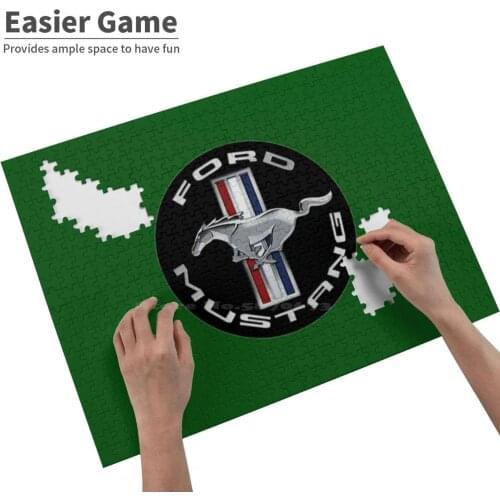 Jigsaw Puzzle Game Wooden Toys Assembling Picture Games Toys American Muscle Muscle Car Usa America Race Drag Race Power Turbo