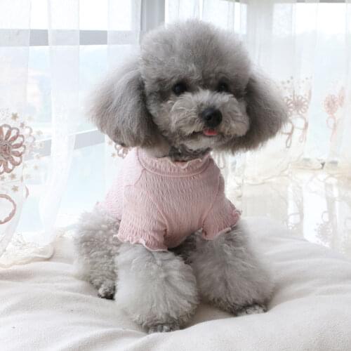 Cotton Dog T-shirt Summer Pet Dog Clothes Tee Shirt Garment Puppy Costumes Outfit Yorkshire Pomeranian Poodle Schnauzer Clothing