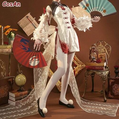 Game Onmyoji Shiranui Cosplay Costume SSR MoDuQiMeng Skin Lovely Chinese Style Cheongsam Activity Party Role Play Clothing S-L