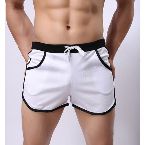 Summer mens sports running shorts fitness beach pants bodybuilding mens shorts 6 colors
