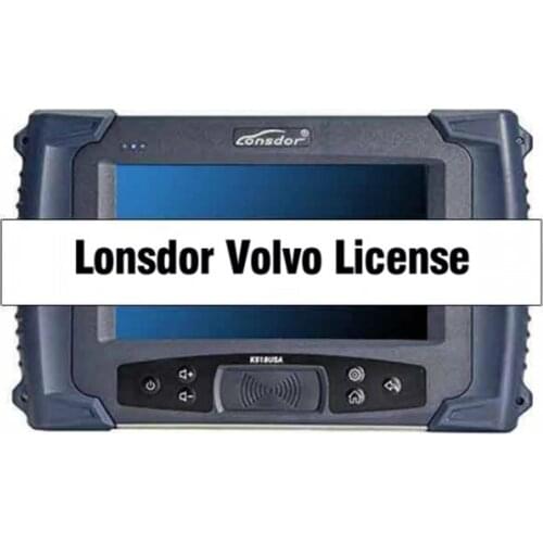 Lonsdor License for Volvo Latest XC40 XC60 XC90 S60 S90 V60 V90 Smart Key for K518ISE K518S Key Programmer