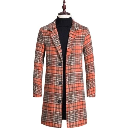 LUCLESAM Mens Wool Coats