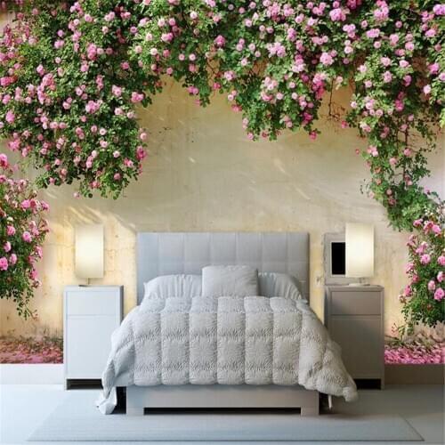 Milofi custom photo 3D stereo relief mural wallpaper rose rose decoration background wall