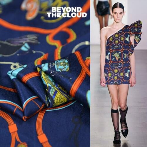 Fashion heavier satin fabric cartoon design pure silk satin charmeuse fabric,SSC467