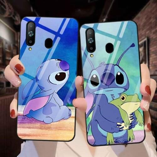 Disney Stitch Soft TPU Case Holder For Samsung Galaxy s20+ s21 Ultra S20 Fe S10 A51 S9 Note 8 9 10 Plus Phone Back Cover