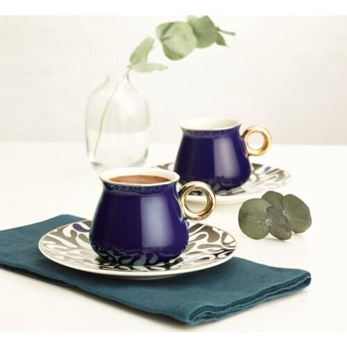 Emsan Armağan Blue Set of 6 Coffee Cups