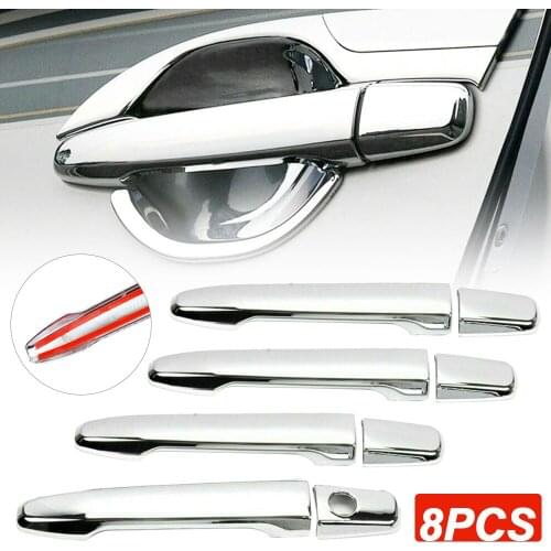 Car Door Handle Cover for Mitsubishi Outlander / Lancer 2008-2020 Chrome Molding Trim Car Decoration