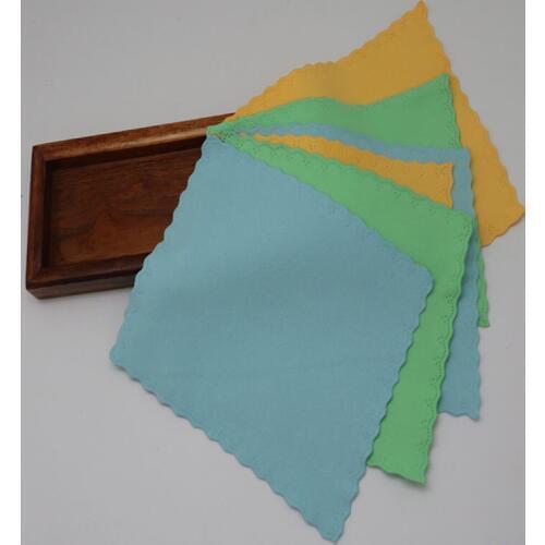 New Double-sided Fleece Thickening Microfiber Cleaning Camera Lens Mobile Phone Computer Screen Cleaning Glasses Cloth 5 Pieces