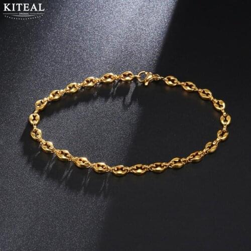 KITEAL Hot New Gold Vermeil Goddess bracelets bangles circular Pig nose one direction wedding decoration
