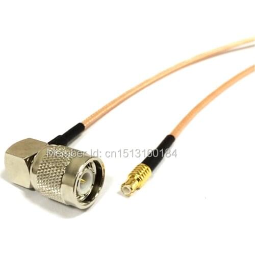New Modem Coaxial Cable TNC Male Plug Right Angle To MCX Male Plug Connector RG316 Cable Pigtail 15CM 6" Adapter