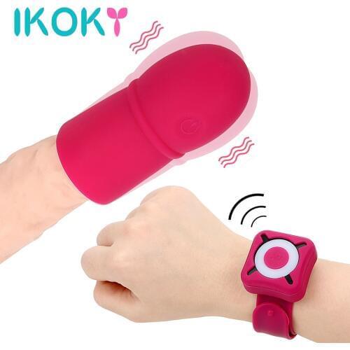 IKOKY Penis Head Massage Penis Vibrator Delay Ejaculation Lasting Trainer 7 Speed Cock Extender Enlargement Sex Toys for Men