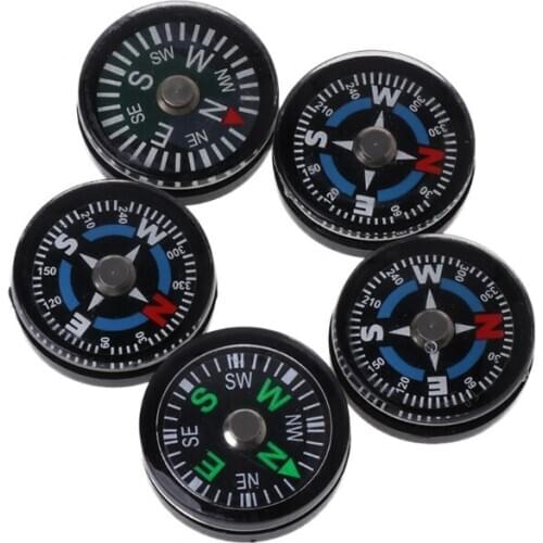 5pcs 18mm Portable Mini Compasses Camping Travel Hiking Guider Survival Compass